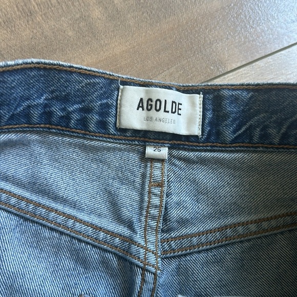 AGOLDE Riley Crop Jeans Silence Sz 25 - Picture 5 of 11